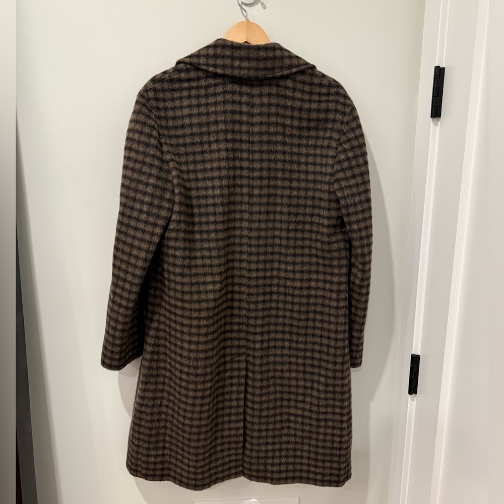 Allsaints Drumm Wool-Blend Overcoat 3/4 length Size 36 - Picture 3 of 6
